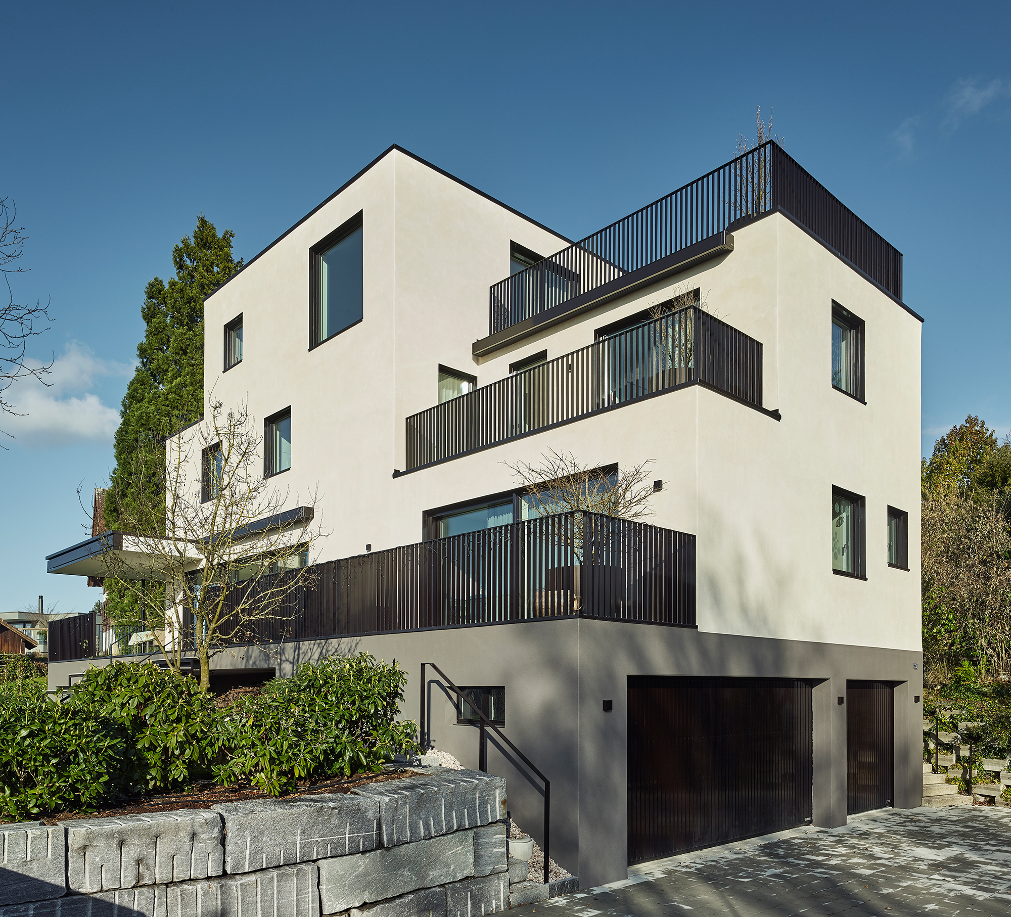 Fassade Süd West Ost